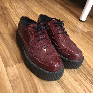 TUK Burgundy Oxford Creepers